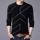2020 New Autumn Winter Fashion Brand Clothing Pullover Mens Sweaters O Neck Slim Fit Breathable Solid Color Sweaters For Men