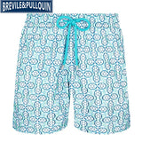 2020 Brand Brevile pullquin Beach Board Shorts Men Turtles Swimwear 100% Quick Dry Bermuda Mens Bathing Shorts Sexy Boardshorts