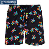 2020 Brand Brevile pullquin Beach Board Shorts Men Turtles Swimwear 100% Quick Dry Bermuda Mens Bathing Shorts Sexy Boardshorts