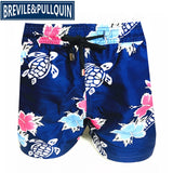 2020 Brand Brevile pullquin Beach Board Shorts Men Turtles Swimwear 100% Quick Dry Bermuda Mens Bathing Shorts Sexy Boardshorts