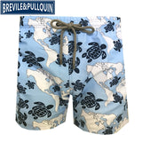 2020 Brand Brevile pullquin Beach Board Shorts Men Turtles Swimwear 100% Quick Dry Bermuda Mens Bathing Shorts Sexy Boardshorts