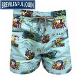 2020 Brand Brevile pullquin Beach Board Shorts Men Turtles Swimwear 100% Quick Dry Bermuda Mens Bathing Shorts Sexy Boardshorts