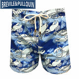 2020 Brand Brevile pullquin Beach Board Shorts Men Turtles Swimwear 100% Quick Dry Bermuda Mens Bathing Shorts Sexy Boardshorts