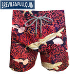 2020 Brand Brevile pullquin Beach Board Shorts Men Turtles Swimwear 100% Quick Dry Bermuda Mens Bathing Shorts Sexy Boardshorts