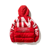 LAPPSTER Men Streetwear Oversized Bubble Jacket 2020 Parka Mens Letter Print Hip Hop Fashions Windbreaker Womens Korean Coats