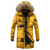 Padded 2019 Winter Brand Clothes Men's Casual Thick Keep Warm Parkas X-Long Style Fur Collar Hooded Windbreakers Jacket 8XL