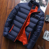 HOT High-quality men's printed down jacket warm and thick brand men's winter jacket design men's coat parka hoodie