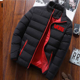 HOT High-quality men's printed down jacket warm and thick brand men's winter jacket design men's coat parka hoodie