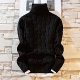2020 New Men's Thick Turtleneck Sweater Pullovers Male Autumn Winter Solid Color High Neck Knitted Sweaters Knitwear M-3XL